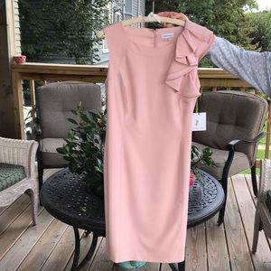 Calvin Klein Midi Asymmetrical Dress